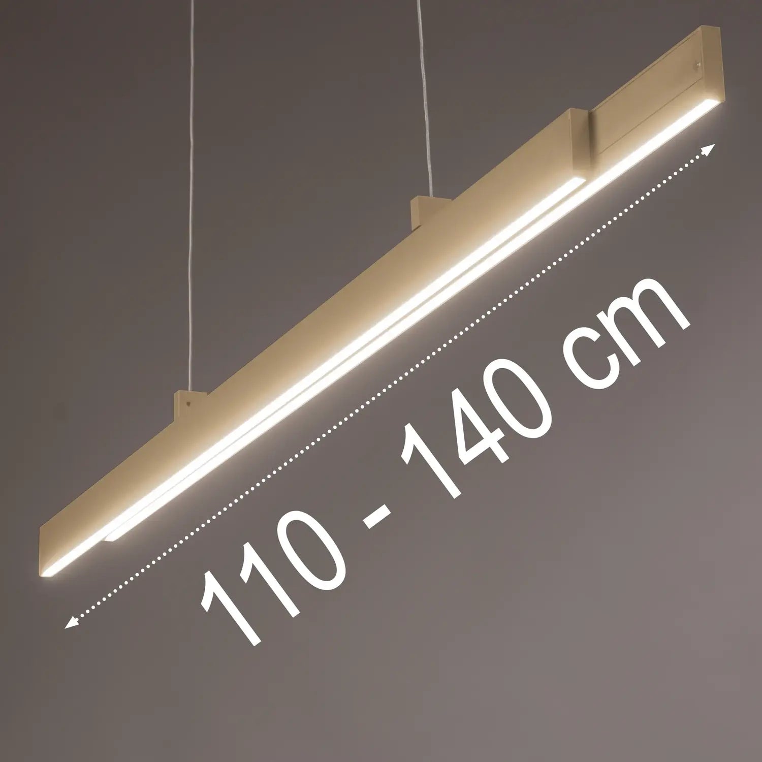 B-Ware Fischer Honsel Pendelleuchte Led Hängelampe Vayana Sand Cct Ausziehbar 2 Flammig - 4003694612012