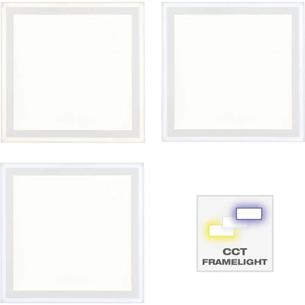 B-Ware Brilliant Led Deckenleuchte Laurice Fernbedienung Weiß Aufbau Panel 40cm Cct 24 W - 4004353386060