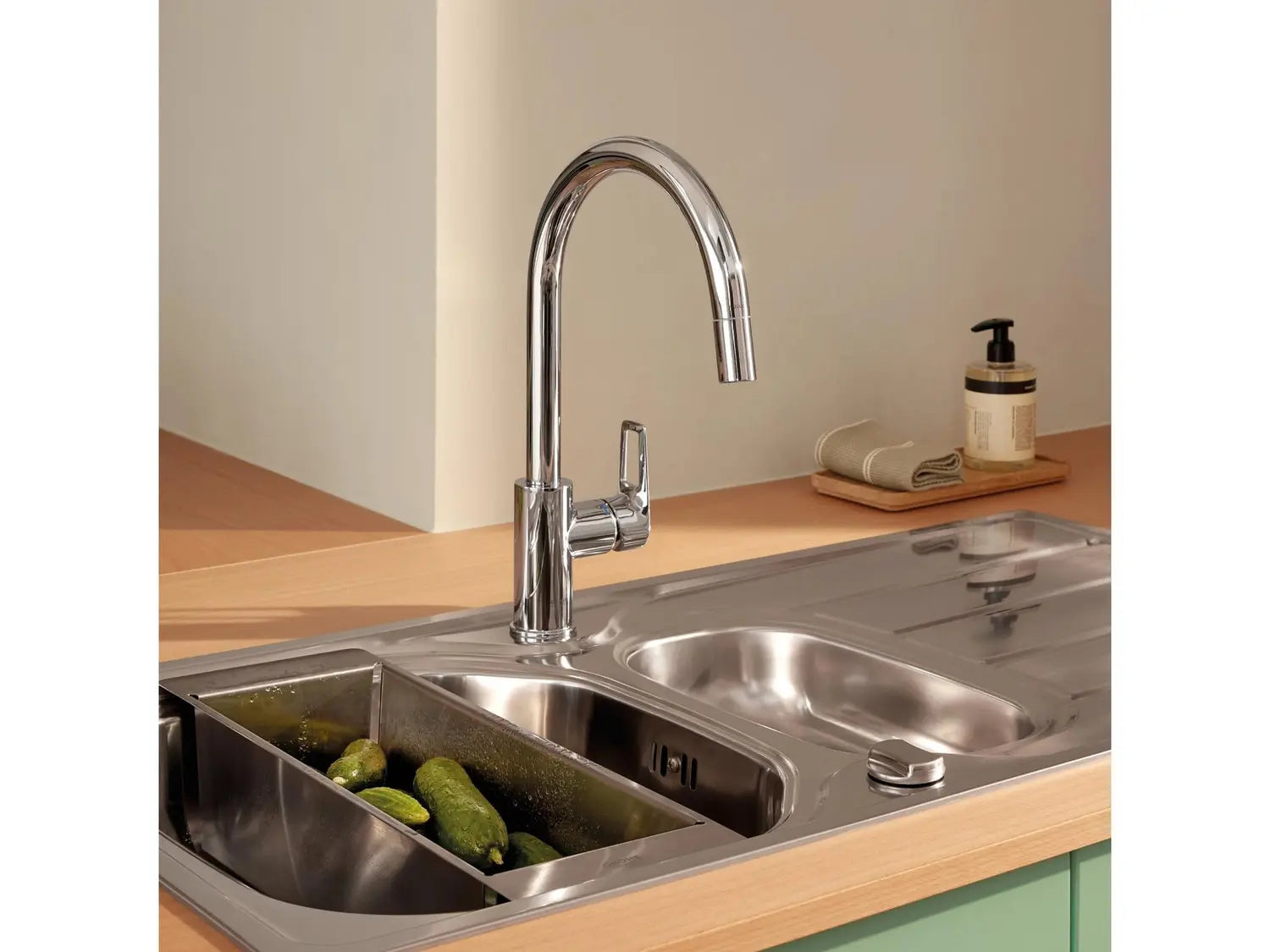 B-Ware Grohe Spültischarmatur Küchenarmatur Quick Fix Start Loop Chrom Brause Schwenkbar - 4005176741289