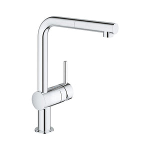 B-Ware GROHE Küchenarmatur Wasserhahn Spültischarmatur MINTA Chrom mit Handbrause