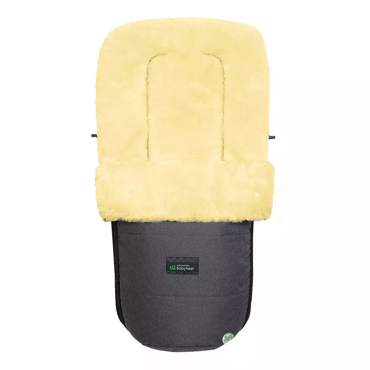 Odenwälder Fußsack Wintersack Leon Lammfell Kinderwagen Anthrazit Extra Warm - 4005226205457