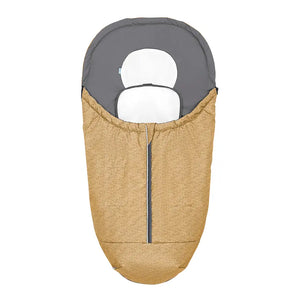 B-Ware Odenwälder Fußsack Schlafsack Klimocool System Modern Blizzard Dark Mustard