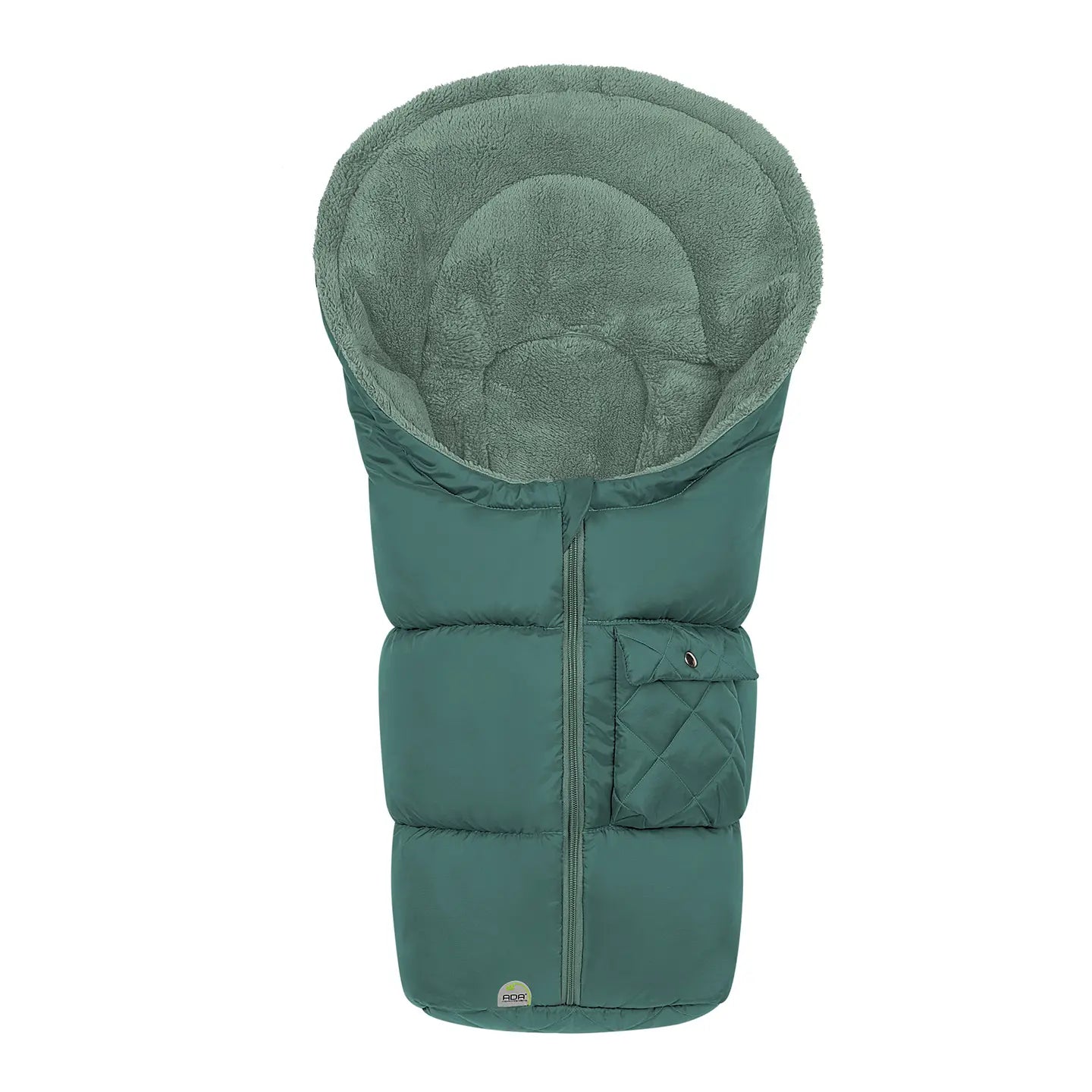 B-Ware Odenwälder Fußsäckchen Gino Winterfußsack Babyschale Grün Ada Boden Microteddy - 4005226229477