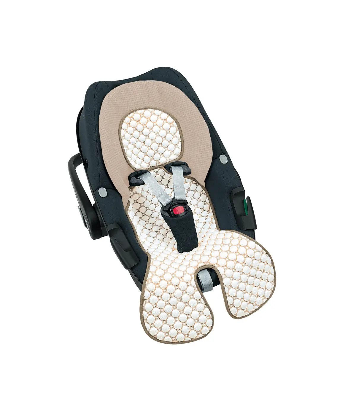 B-Ware Odenwälder Babyschalenauflage Sitzauflage Iceberg 4 D Gewebe Sand Universal Kühl - 4005226235034