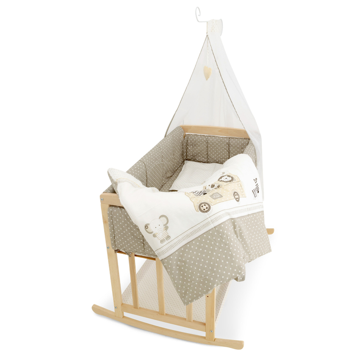 Roba Stubenbett 4in1 Safaribus Babybett Bett Kinderbett Krippe Gitterbett B-Ware