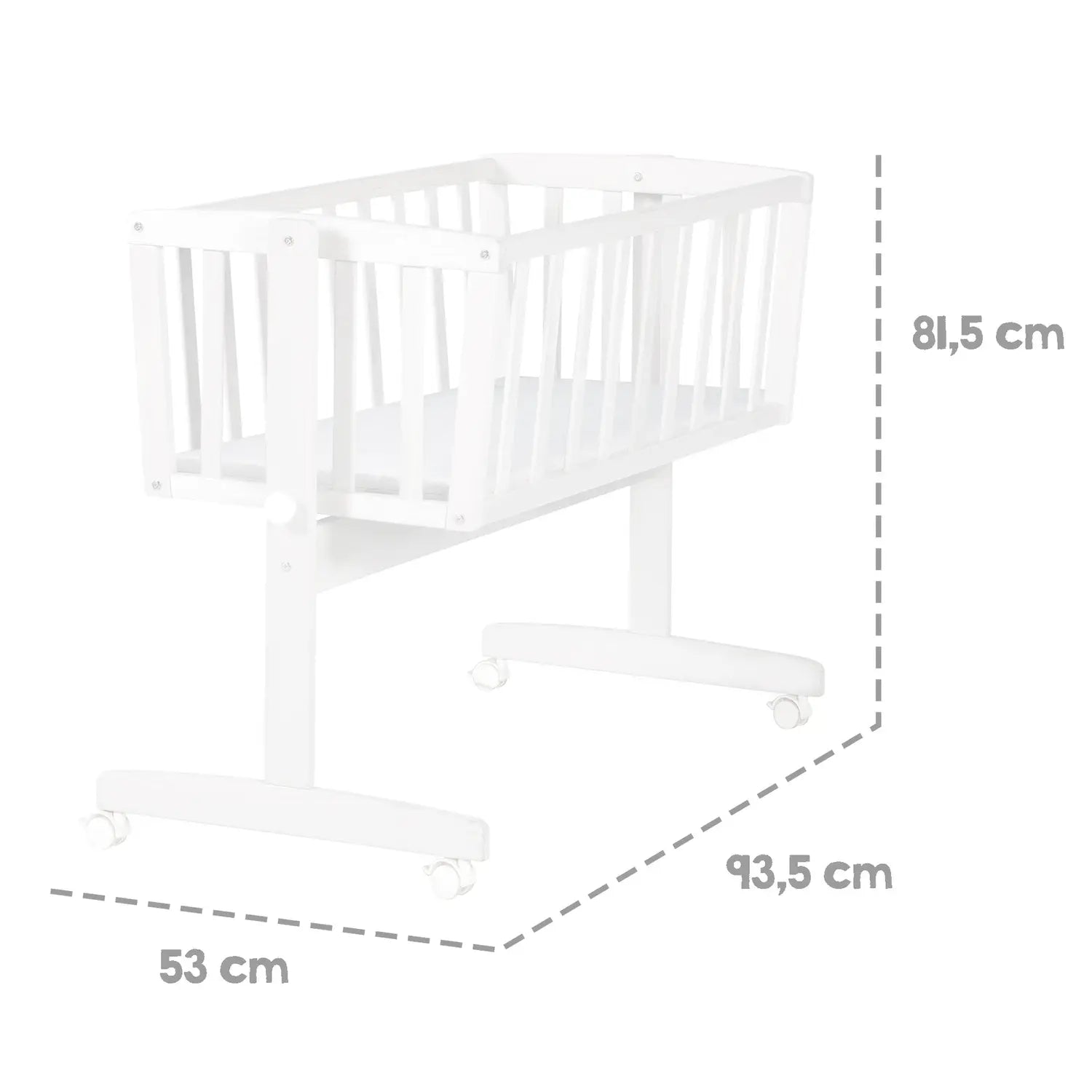 B-Ware Roba Stubenbett 4in1 Dream Big Babybett Kinderbett Bett Bettchen Mdf Weiß - 4005317335667