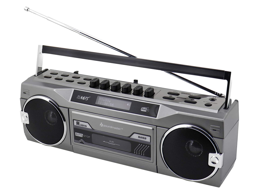 Soundmaster Dab+/Fm Radiokassettenrekorder Radio Srr80 Ti Usb Sd Bt Retro B-Ware - 4005425012788