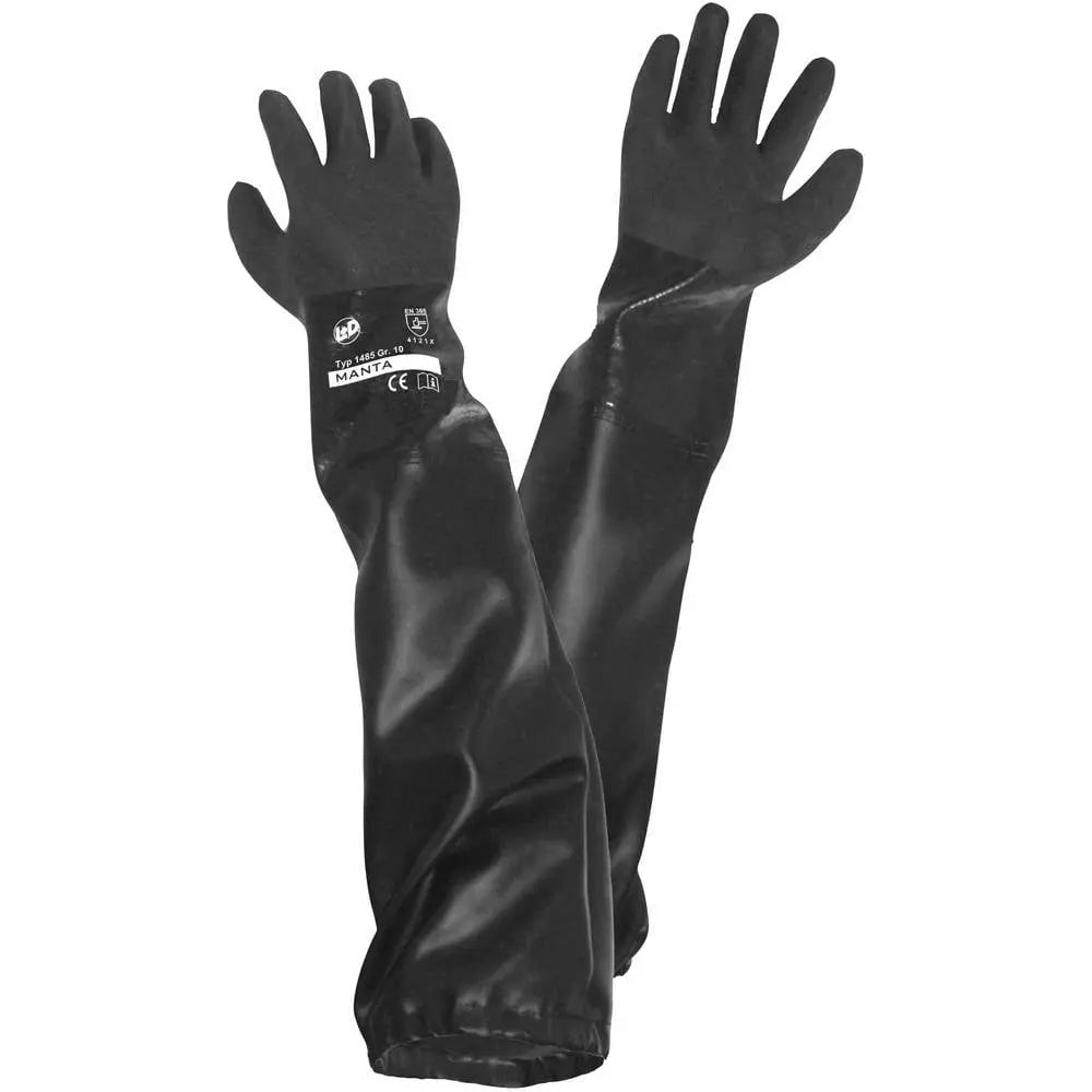 B-Ware Leipold Doehle Handschuh Schutzhandschuh Sandstrahlen Pvc Größe 8 Schwarz 2 Paar - 4005781148589
