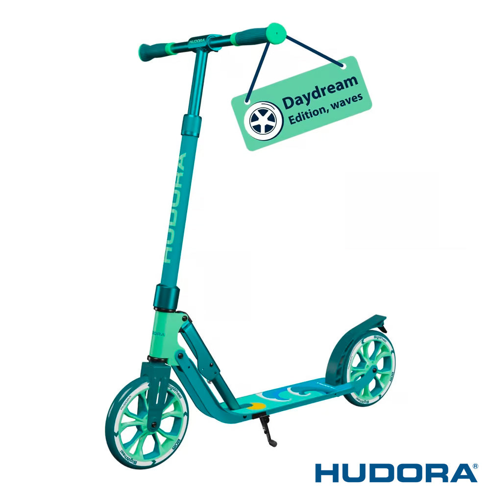 B-Ware Hudora Scooter Roller Big Wheel Waves Daydream Edition Aluminium Standplattform - 4005998142042