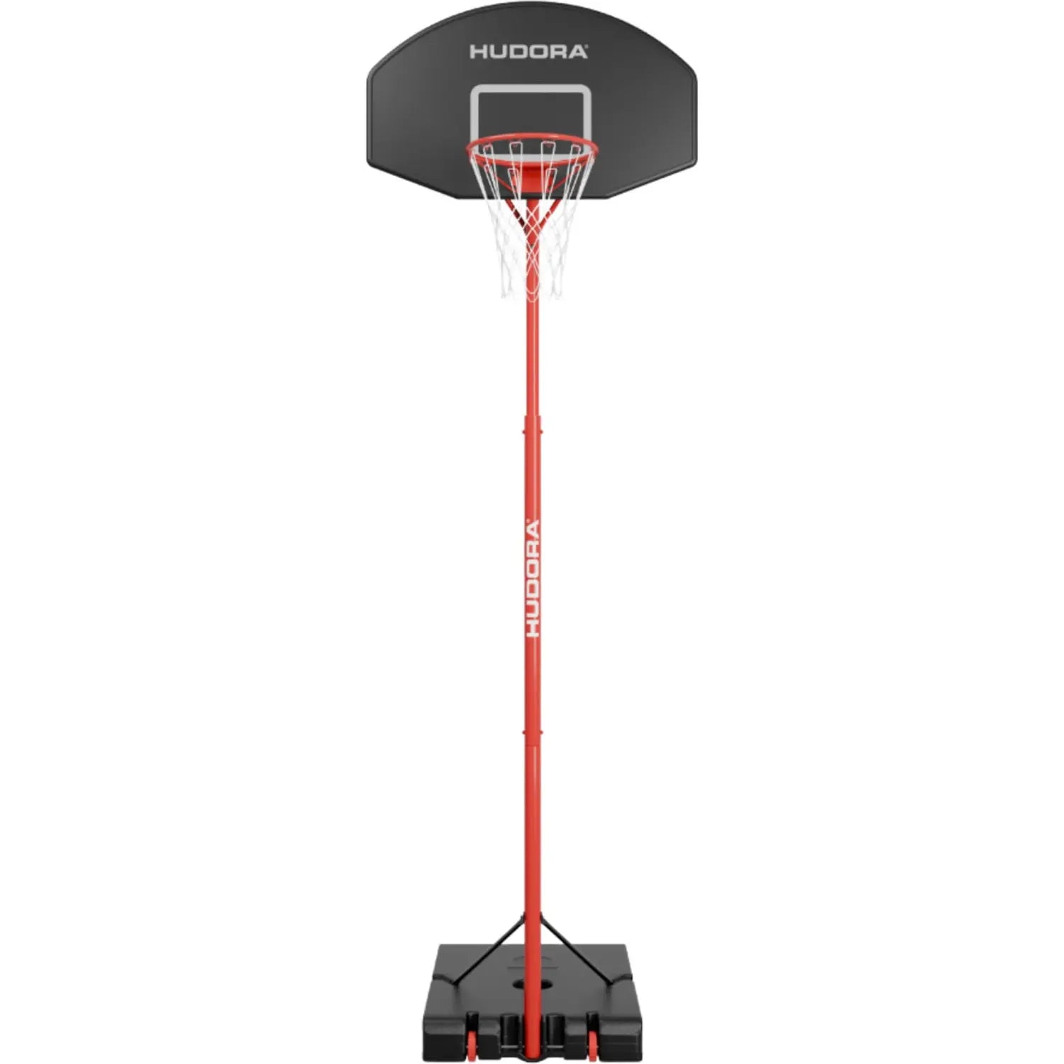 B-Ware Hudora Basketballständer Basketballkorb Fitnessgerät Start 305 Rot Schwarz  - 4005998716489