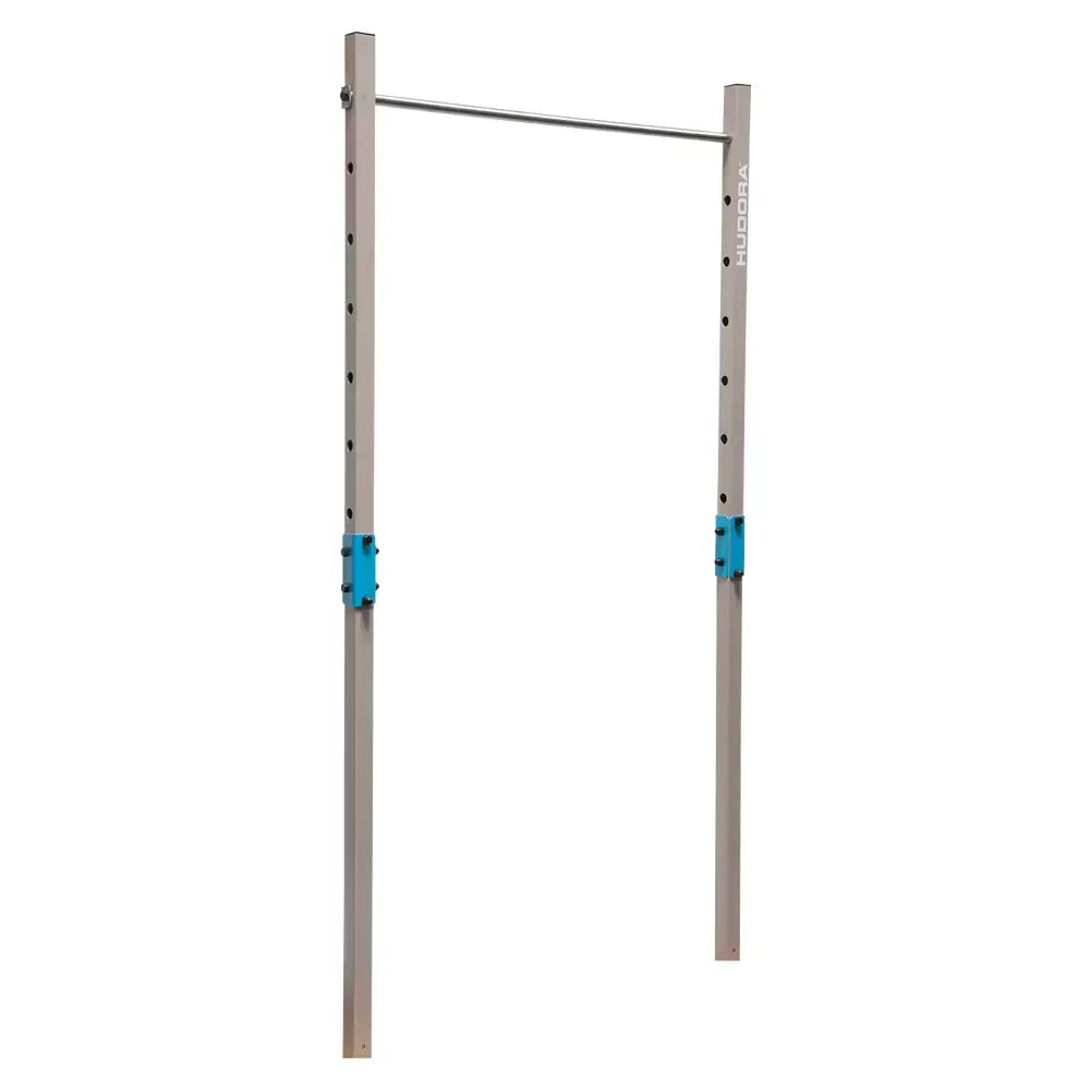 B-Ware Hudora Turnstange Reck Turngerät Vario Höhenverstellbar Belastbar Blau Grau - 4005998858417