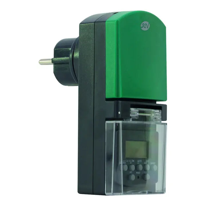 B-Ware Rev Zeitschaltuhr Uhr Timer Ip44 Digital Außen Grün Erhöhte Berührungsschutz - 4006341669919
