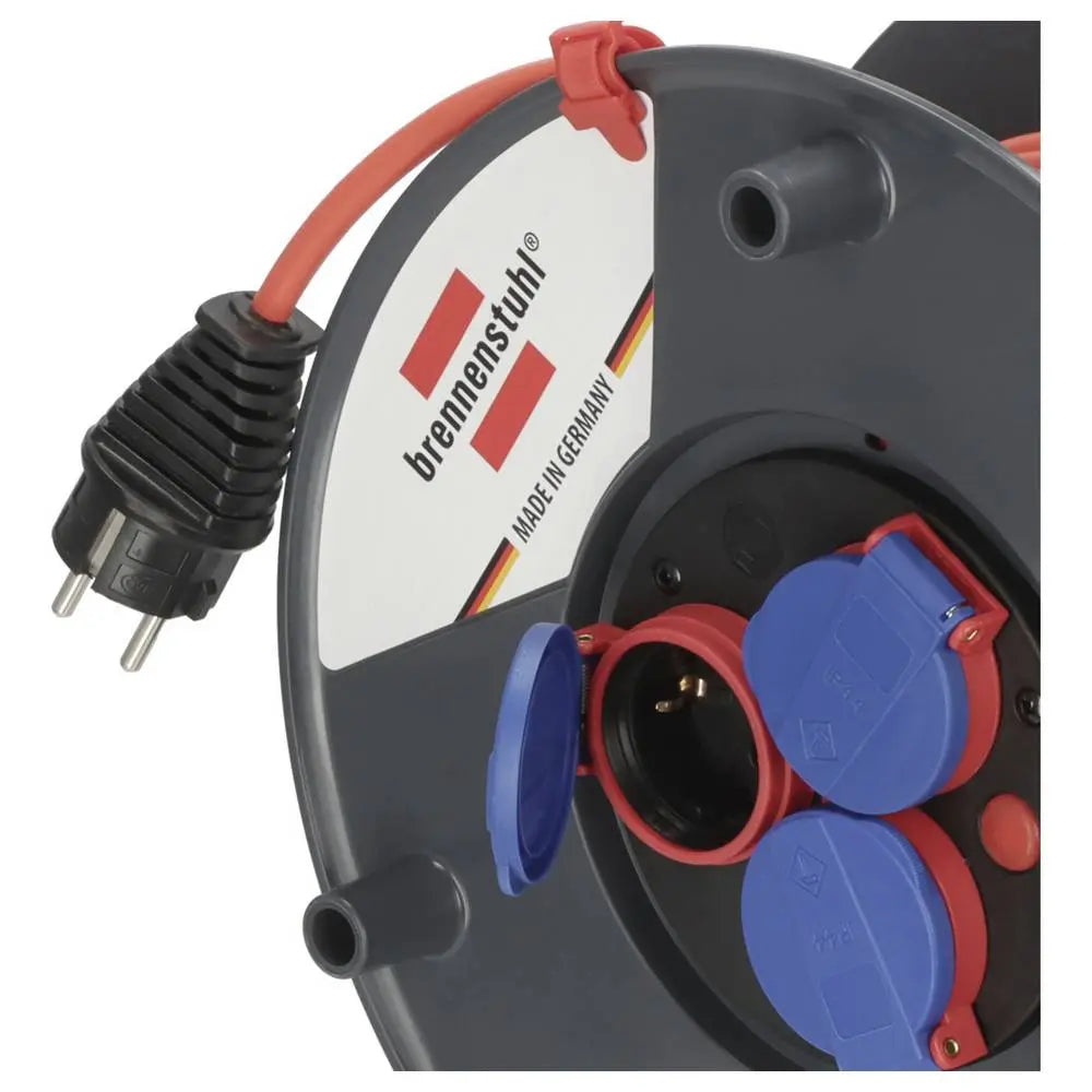 B-Ware Brennenstuhl Kabeltrommel Kabelrolle 40 M Rot Schutzkontakt Stecker Ip44 Garant - 4007123667536