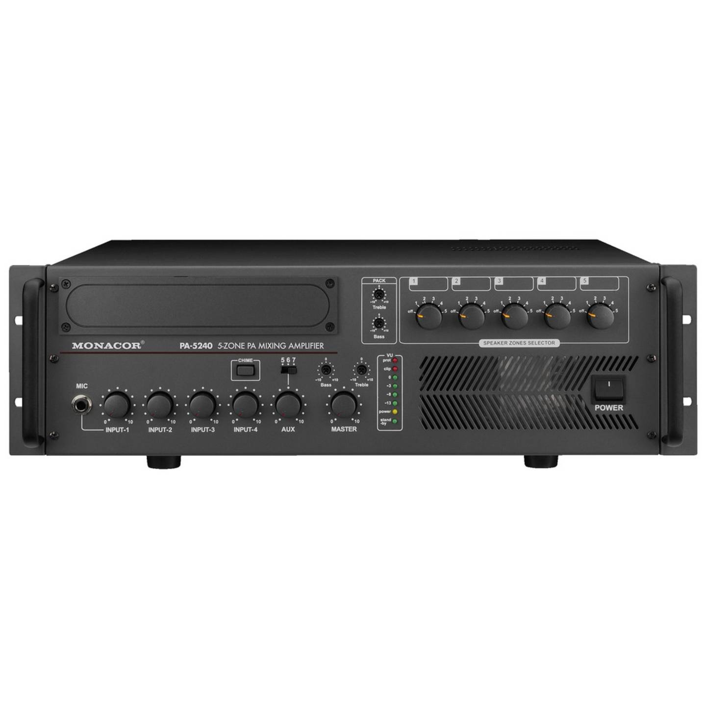 Monacor Pa 5240 Ela Verstärker Audioverstärker 240 W 5 Zonen Schwarz B-Ware - 4007754171105