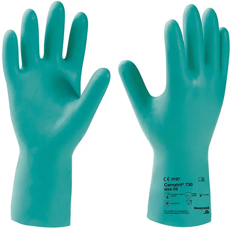 B-Ware Kcl Handschuhe Schutzhandschuhe Nitril Grün Größe 10 Camatril Velours 2 Stück - 4008198773009