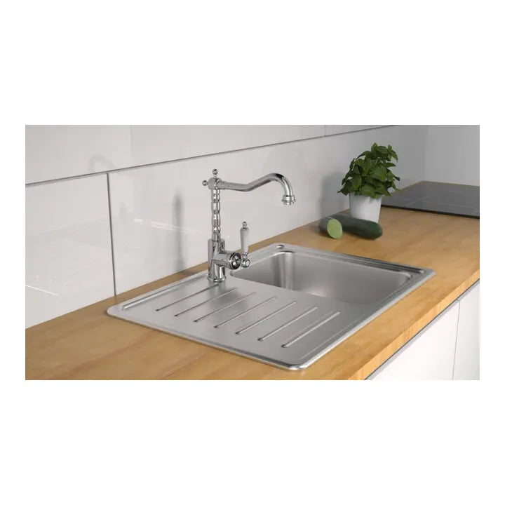 B-Ware Kirchhoff Spültischarmatur Armatur Wasserhahn Chrom Hochdruck Old Style - 4008431725000