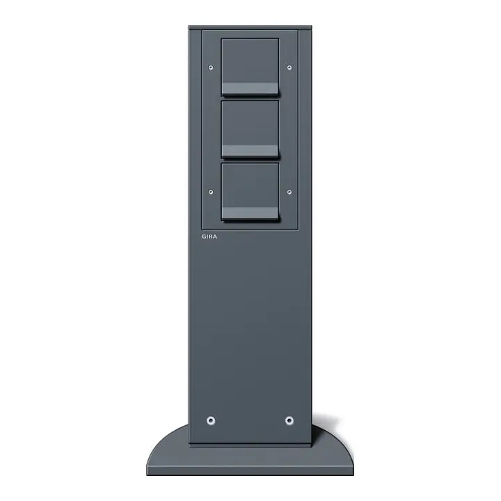 B-Ware Gira Energiesäule Säule Steckdosensäule Mit 3 Schuko Steckdosen 491mm Anthrazit - 4010337341284