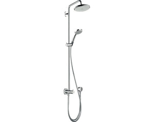 B-Ware Hansgrohe Duschsystem Duschsäule Croma Showerpipe Umsteller chrom Badezimmer