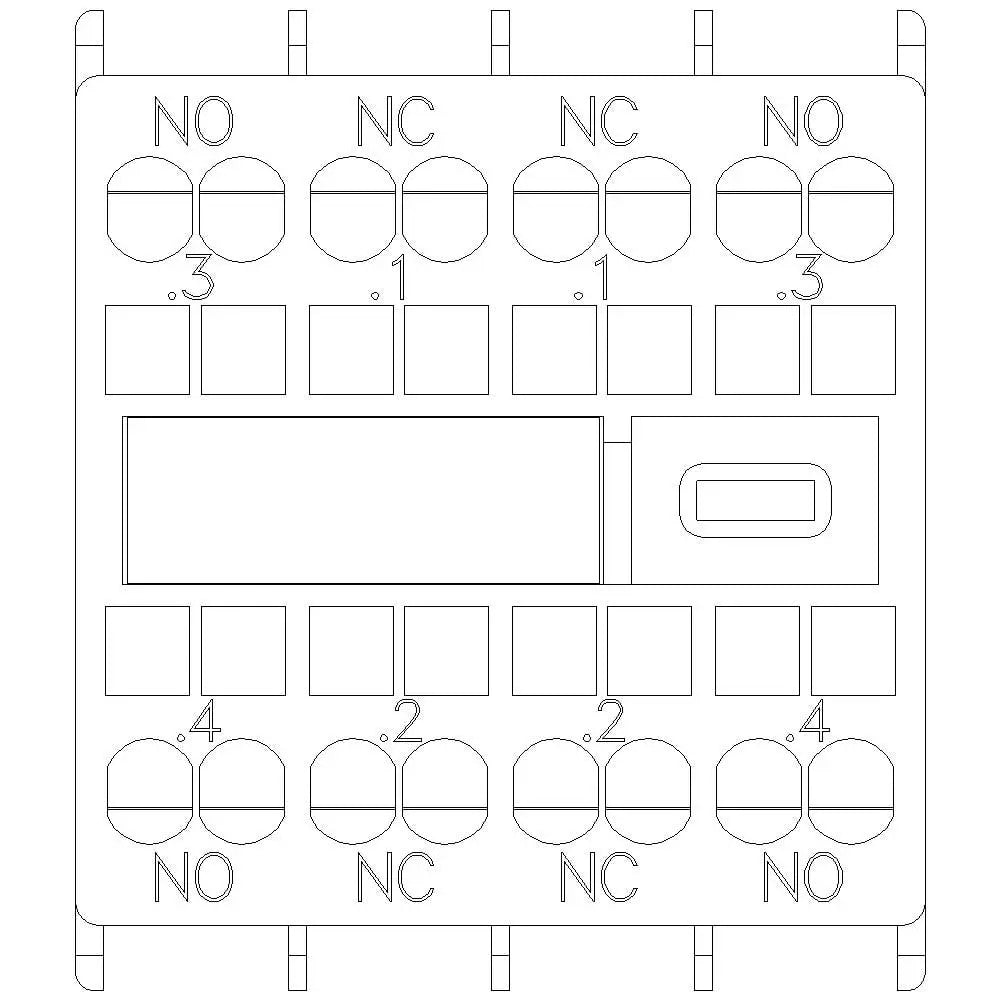 B-Ware Siemens Hilfsschalterblock 2 S+2ö Schaltgerät Hilfsschalter Aufsteckbar Federzug - 4011209892996