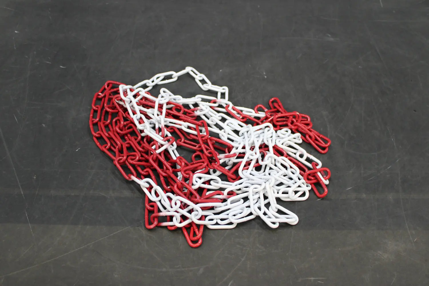 B-Ware Pösamo Absperrkette Schweißkette Kette Din 5685 Langglied Rot Weiß Lackiert 10m - 4011645008180