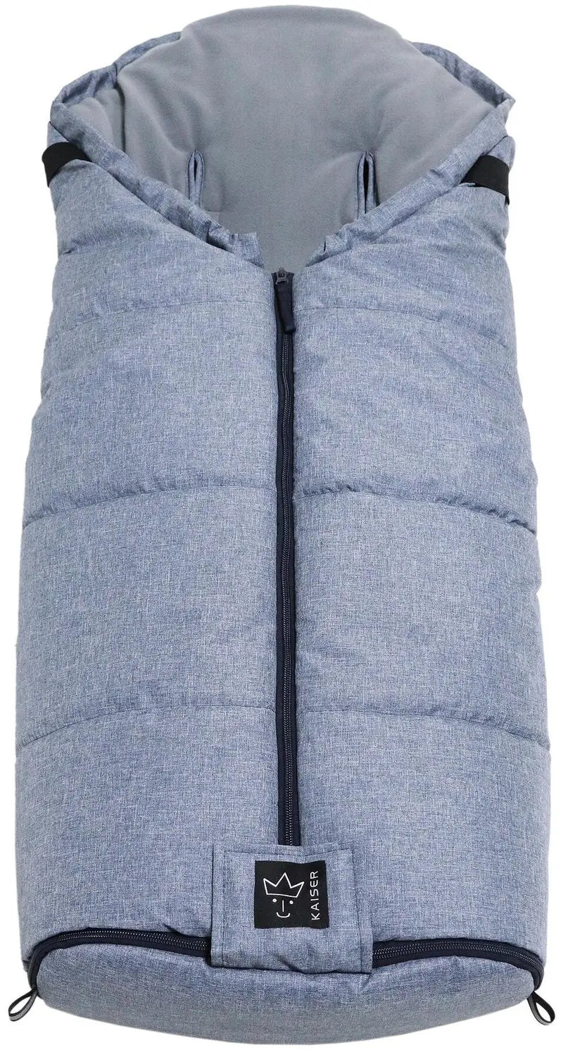 B-Ware Kaiser Fußsack Sack Kinderwagen Thermosack Jooshi Denim Blue Melange Blau Baby - 4011863463204
