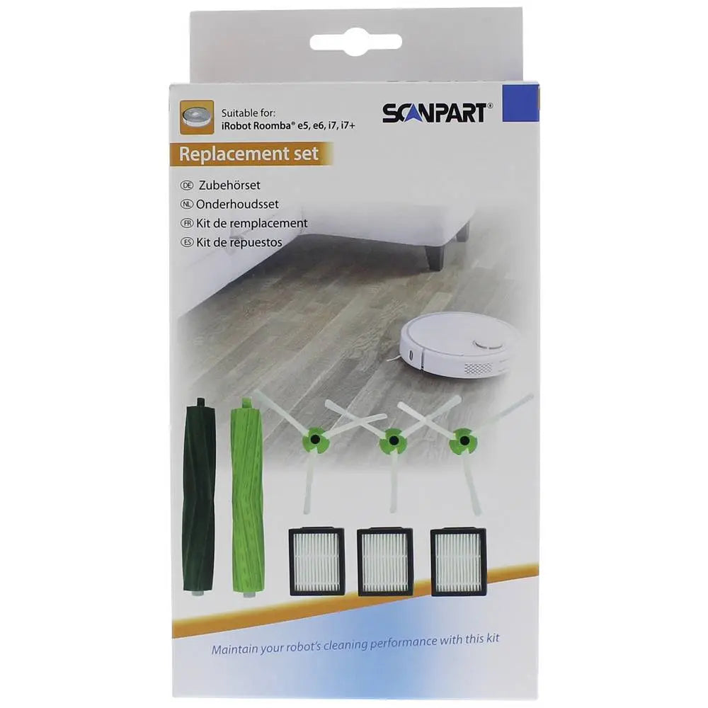 B-Ware Scan Part Staubsauger Zubehör Irobot Roomba E5 E6 Ersatz Filter Bürsten 2 Sets - 4012074058906