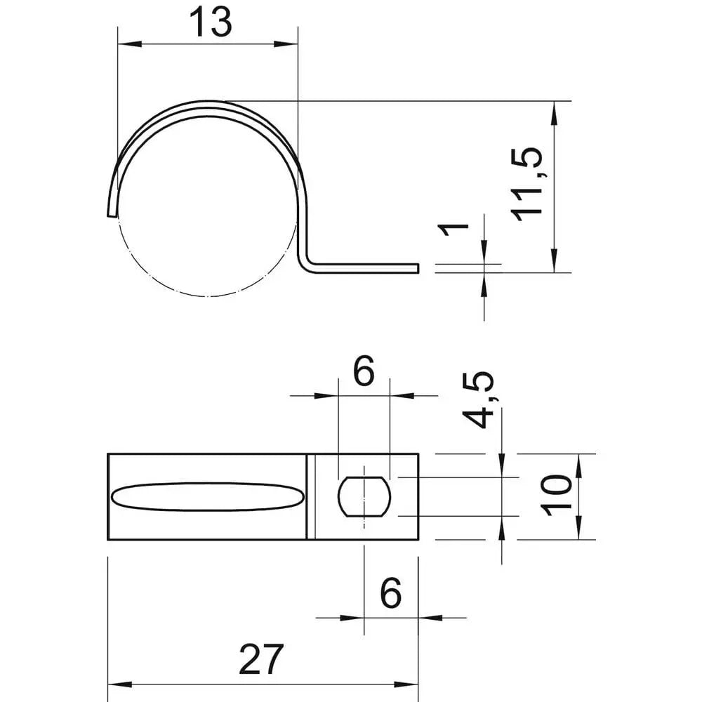 B-Ware Obo Bettermann Befestigungsschelle Rohrschelle Metall Verbinder Stahl 100 Stück - 4012195001392