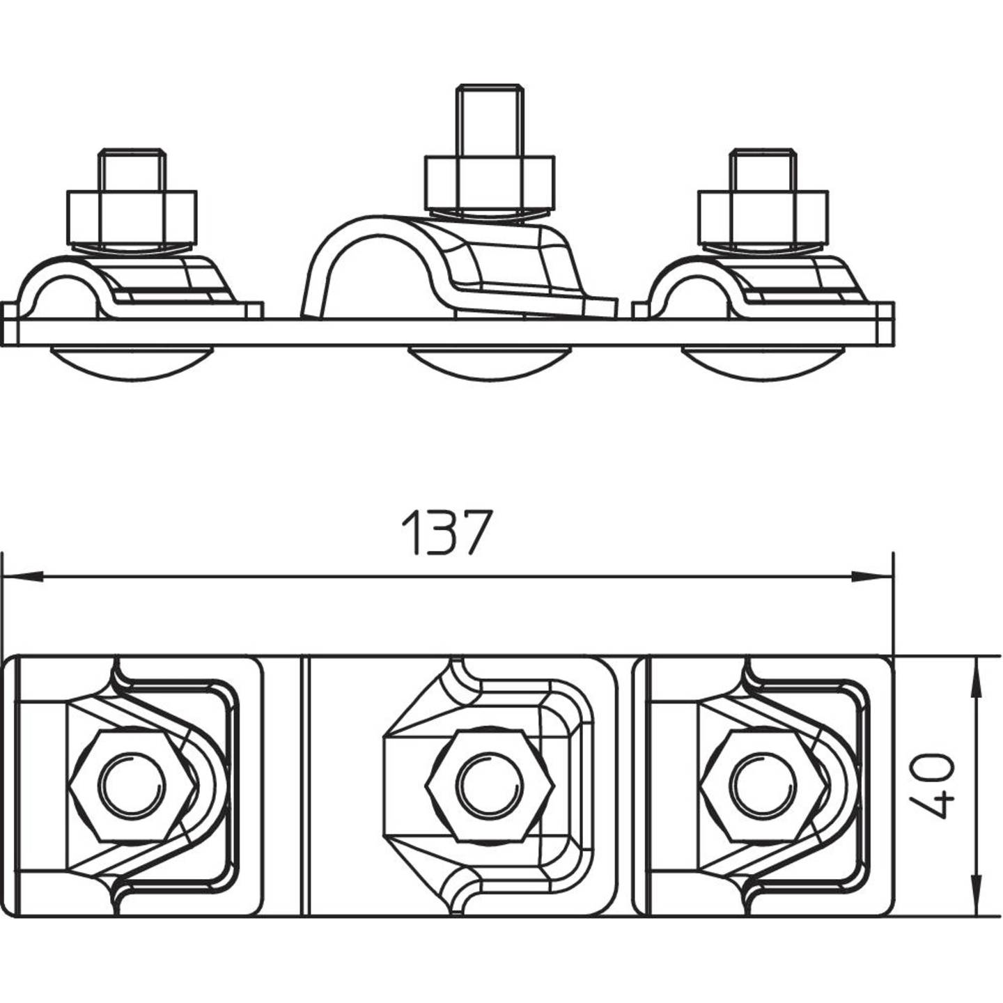 B-Ware Obo Bettermann Is Con Anschlussplatte Verbindung Montagezubehör Fangstange 16 Mm - 4012195674702