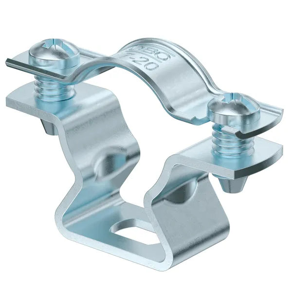 OBO Bettermann Abstandsklemme Klemme mit Bohrung Stahl ASL 733 20 G 6 SETS - 4012196604647