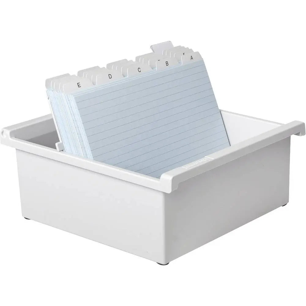B-Ware Han Karteitrog Karteibox Din A5 Quer Lichtgrau 800 Karten Stützplatte 2 Stück - 4012473965010