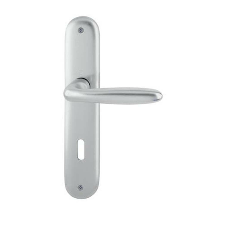 Hoppe Zimmertür Langschildgarnitur Türklinke Türgriff Wc 1510/273 P F1 Aluminium B-Ware - 4012789306606