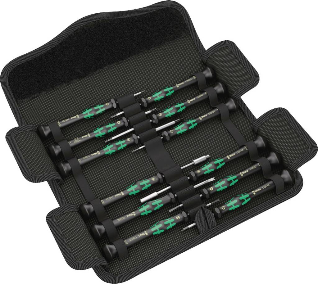 B-Ware Wera Kraftform Micro 12 Electronics 1 Schraubendreher Set 12teilig Schlitz - 4013288194831