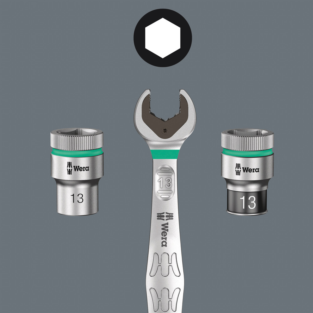 Wera 6003 Joker 15 Set 1 Ringmaulschlüssel Satz Maulschlüssel Werkzeug 15 Teilig B-Ware - 4013288222657