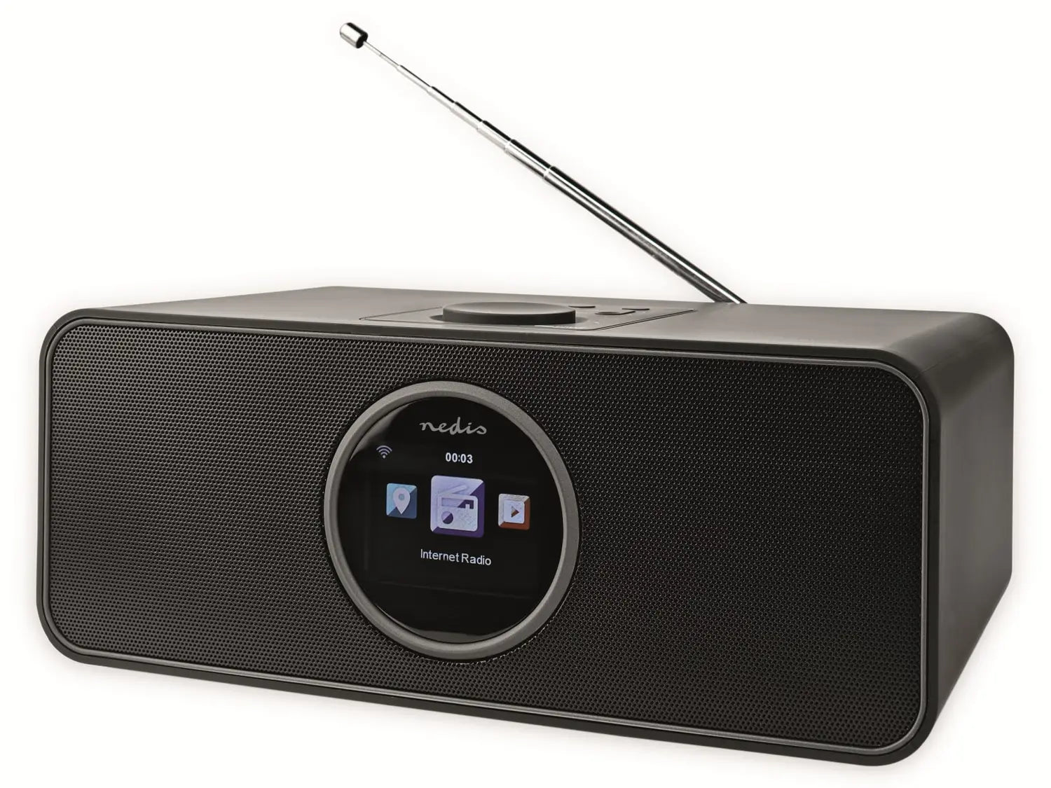 Nedis Internetradio Radiogerät Wlan Radio Fm Bluetooth 42 W Schwarz B-Ware - 4013833039198