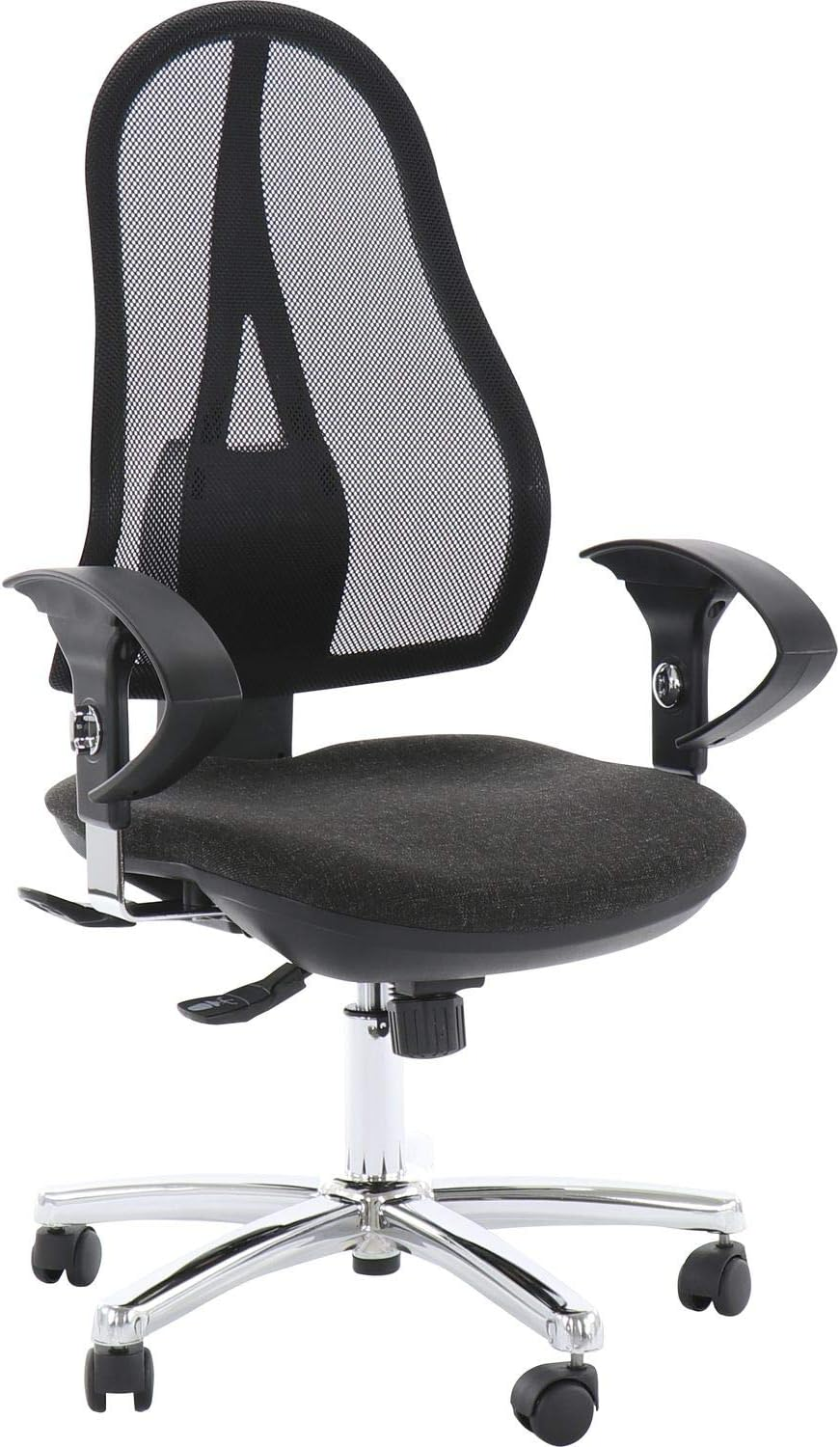 Topstar Bürostuhl Drehstuhl Open Point Sy Deluxe M. Armlehnen U2 Chrom Anthrazit B-Ware - 4014296072050