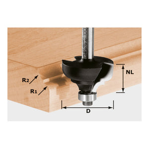 B-Ware Festool Multiprofilfräser Profilfräser Kantenfräser HW Schaft Kugellager Platten