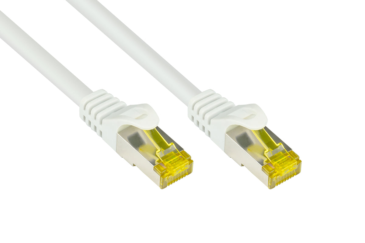Good Connections Patchkabel Netzwerkkabel RJ45 Kabel Rastnasenschutz Cat 7 weiß - 4014619324668