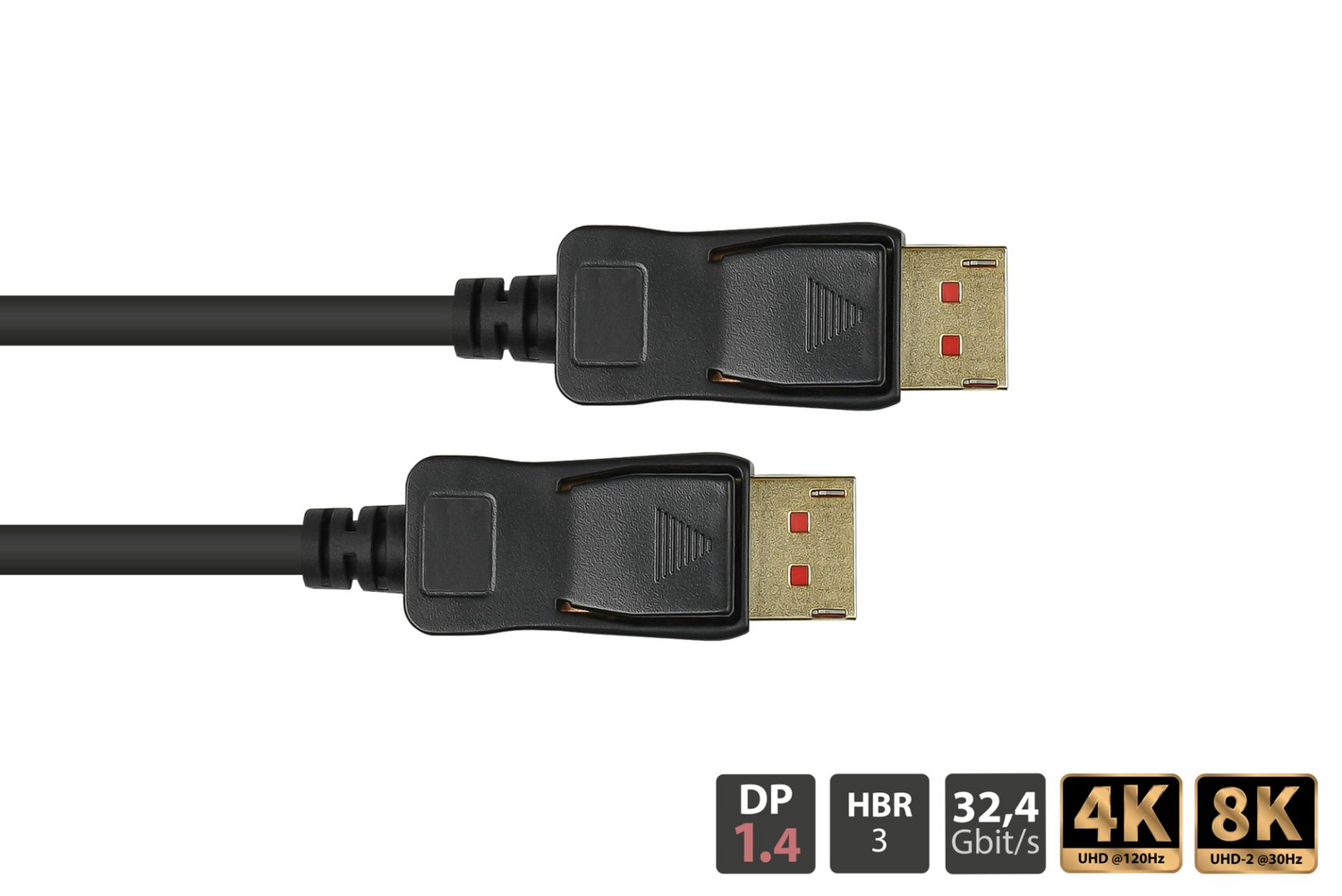 Good Connections Anschlusskabel Kabel Displayport 1.4 Uhd 8 K 2 M Schwarz B-Ware - 4014619459193