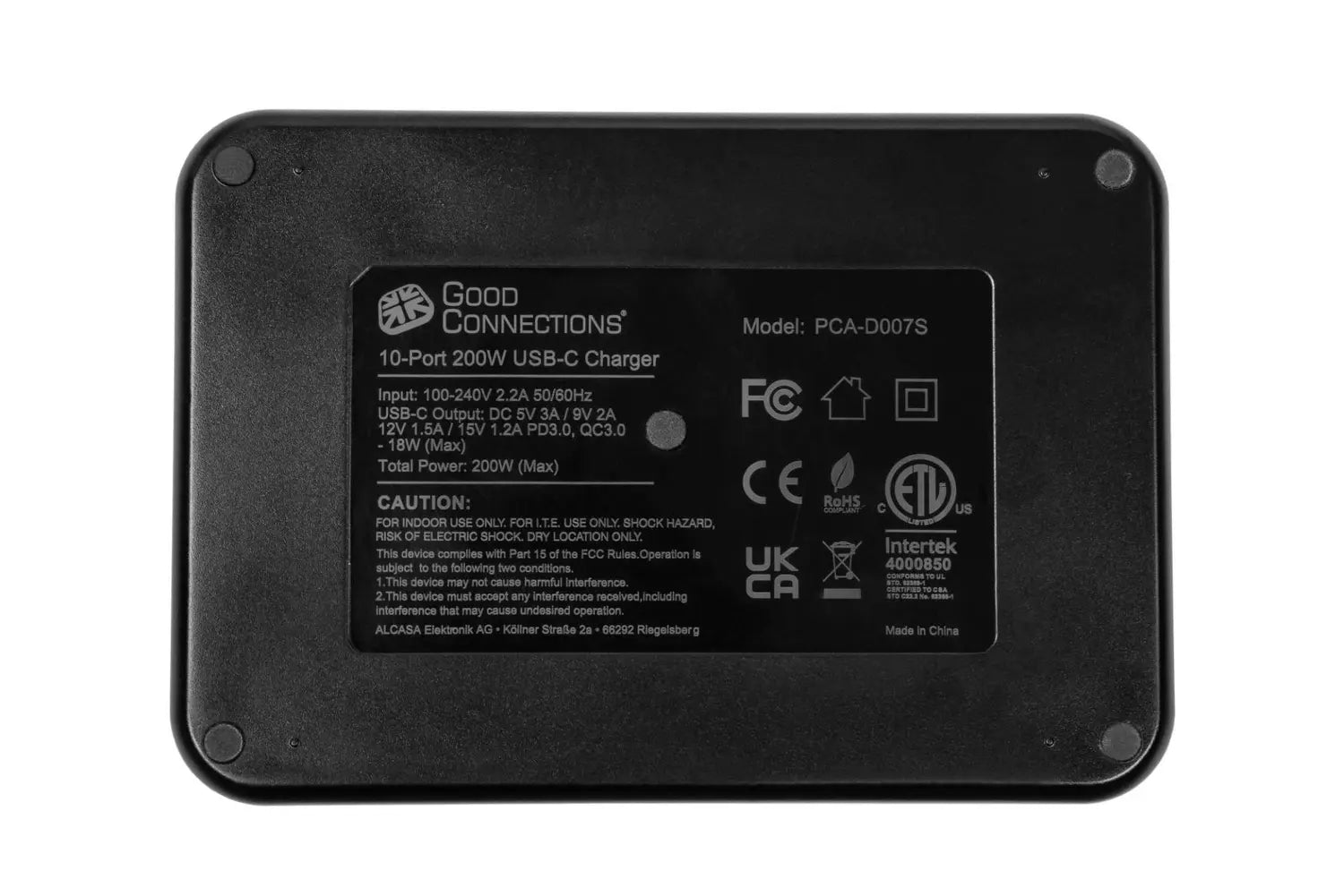B-Ware Good Connections Usb Ladegerät Ladestation Netzteil Schnellladestation Schwarz - 4014619881277