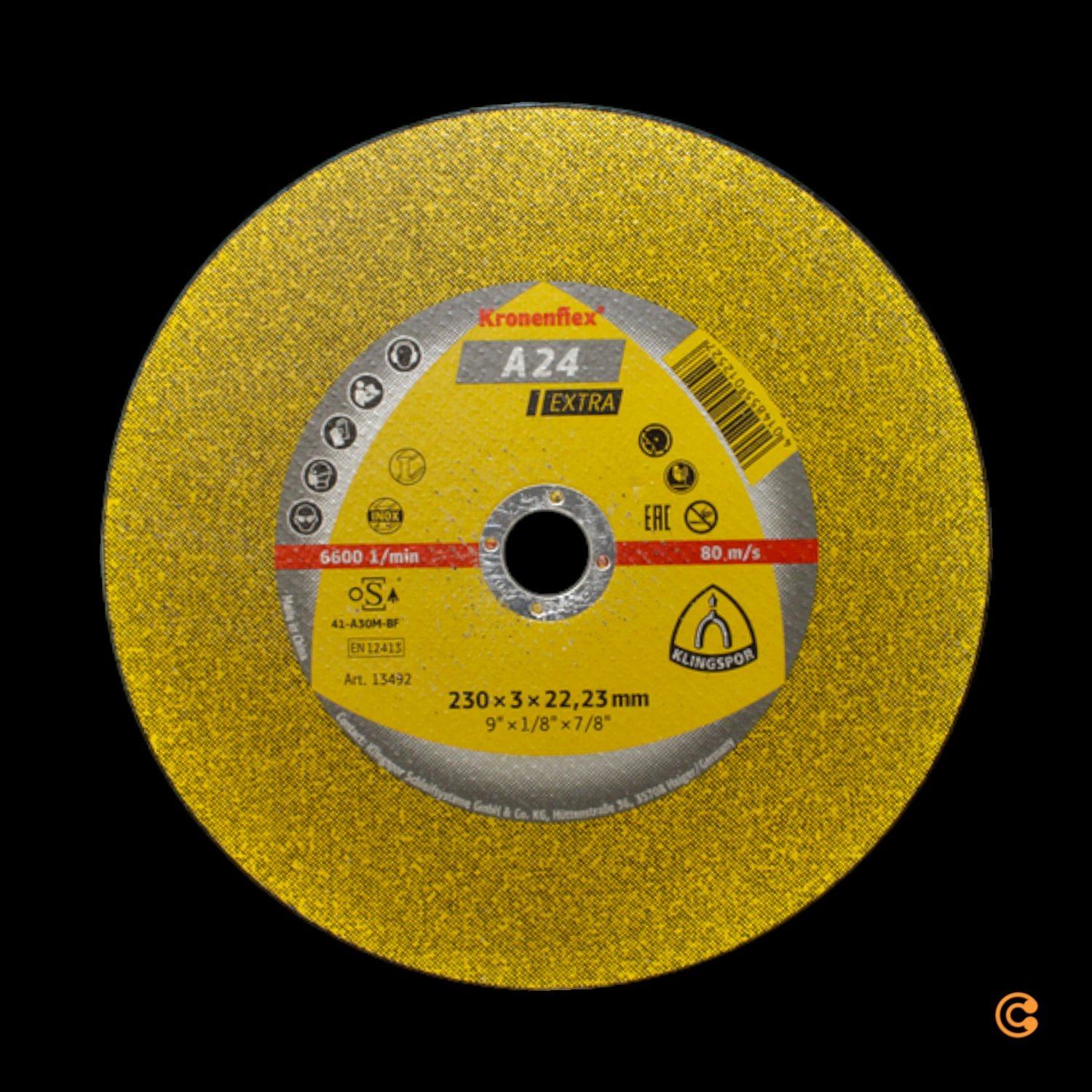 Klingspor Trennscheiben Schneidscheiben A 24 Ex 230 X 3 X 22 23 Mm 25 Stk  B-Ware - 4014855012527