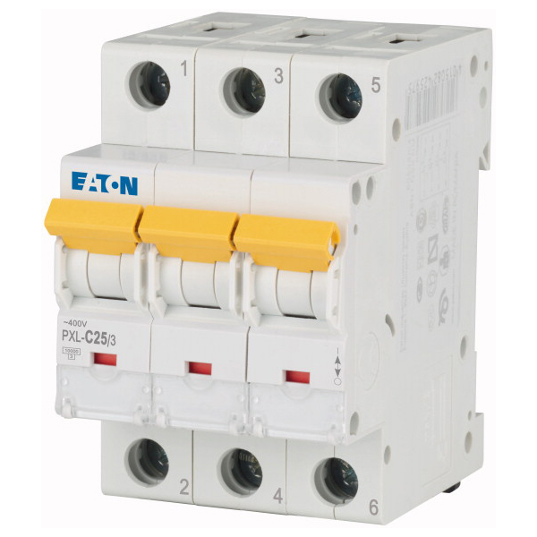 Eaton 3 C25 Leitungsschutzschalter Sicherungsautomat C 25 A 3polig Pxl C25/3 B-Ware - 4015082364281