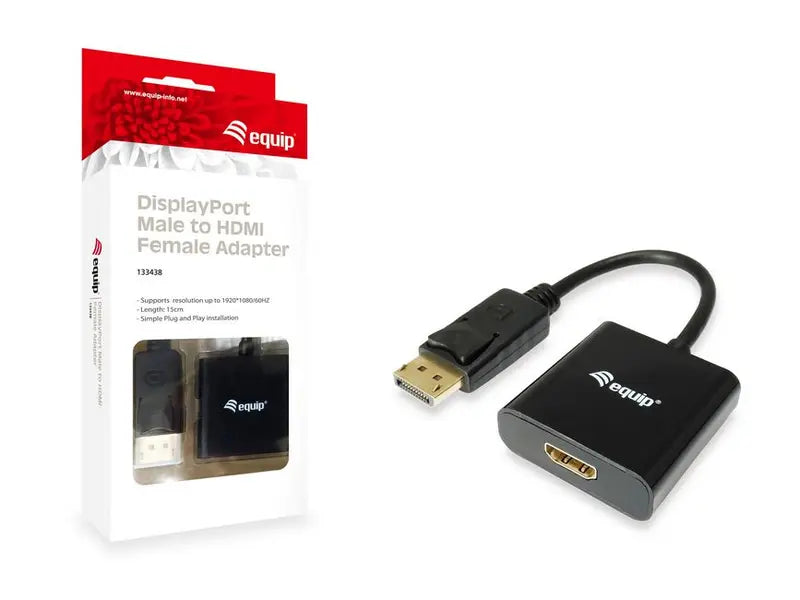 B-Ware Equip Adapter Konverter Display Port Auf Hdmi Kabel Set Video Anschluss Buchse - 4015867178065