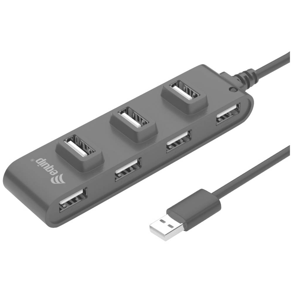 Equip 128957 Usb Hub Verteiler 7 Port Usb 20 Hub Schwarz B-Ware - 4015867225332