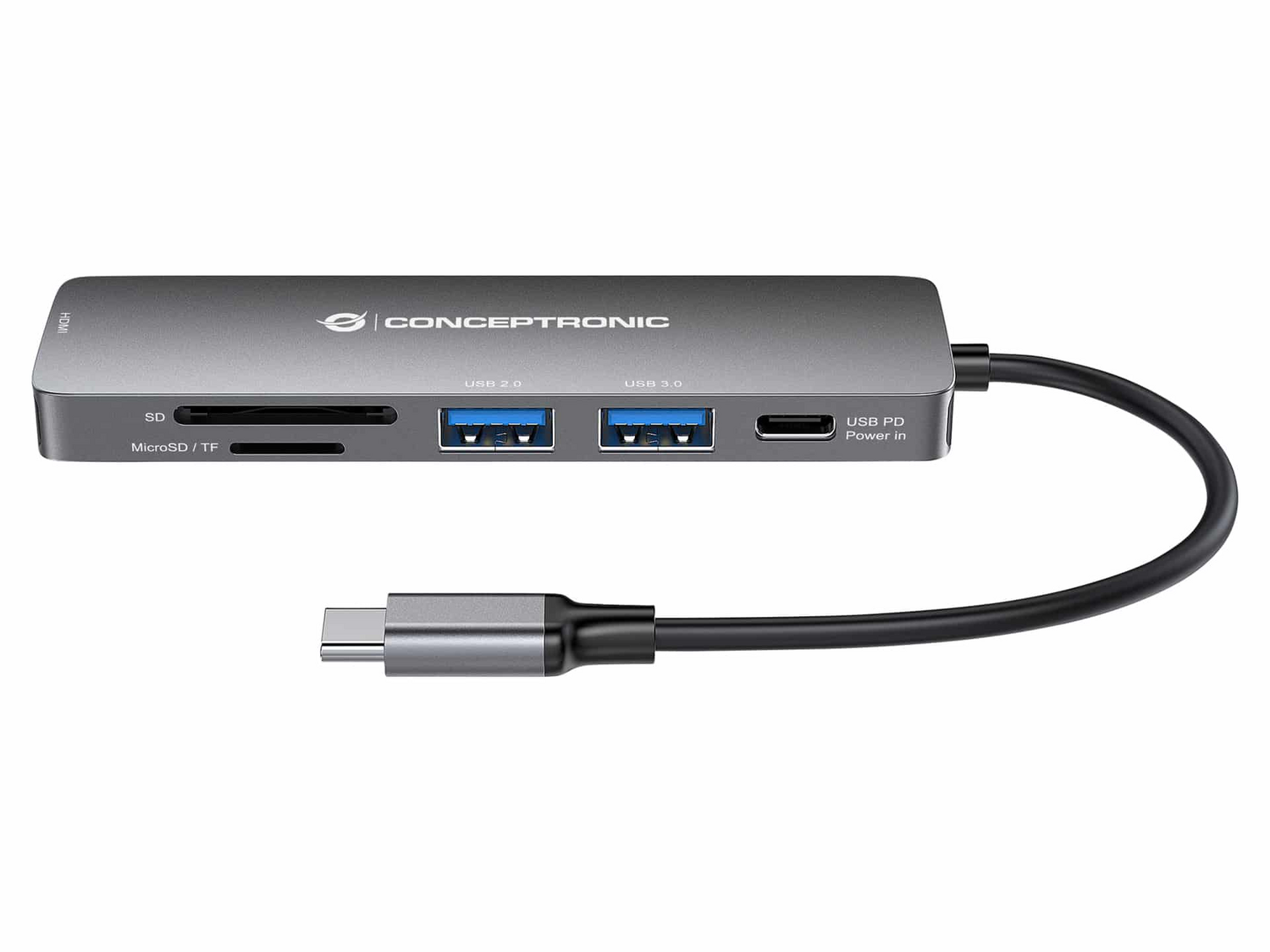Conceptronic Dockingstation Ladestation Donn11 G 6 In 1 Usb C Multiport Adapter B-Ware