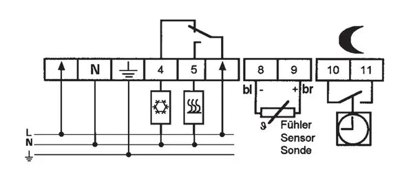 B-Ware Eberle Temperaturregler Thermostat Utr 20 Grau Wandgerät Aufputz Externer Sensor - 4017254073830