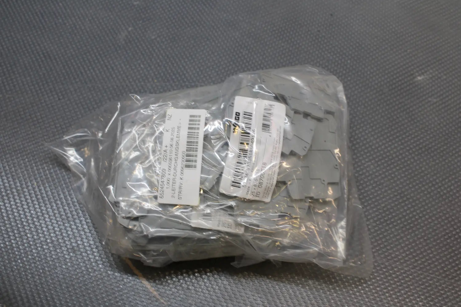 B-Ware Abschlussplatte Zwischenplatte Wago Reihenklemmen Schienenmontage 25 Stück - 4017332529501