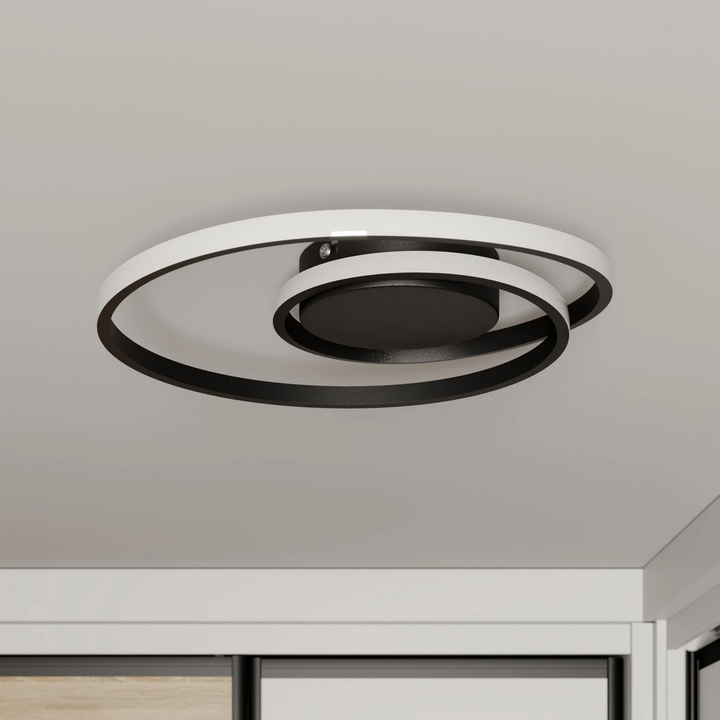 Lindby Kyron LED-Deckenlampe Hängelampe Lampe Leuchten Licht 22W schwarz matt