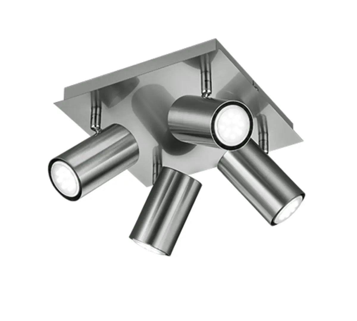 B-Ware Trio Lighting Deckenleuchte Lampe Marley Nickel Matt Stahl 24 Cm 4 Flammig Gu10 - 4017807231397