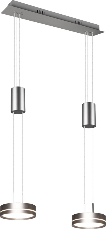 Trio Led Pendelleuchte Franklin Hängelampe Deckenleuchte Nickel 18 W Siehe Text B-Ware - 4017807510065