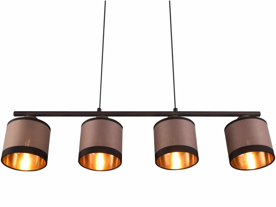 Reality Pendelleuchte Davos Hängeleuchte R31554041 Lampe Schwarz Taupe E14 B-Ware - 4017807574333